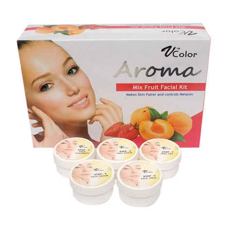 Buy V-Color Aroma Mixed Fruit Facial Kit (270 g)(5 Steps) - Purplle
