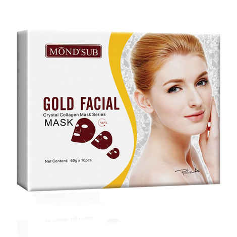 Buy Mond'Sub Gold Face Mask Sheet Pack Of 3 - Purplle