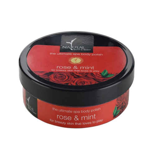 Buy Natural Bath & Body Rose & Mint The Ultimate Spa Body Polisher (200 ml) - Purplle