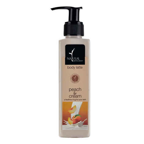 Buy Natural Bath & Body Peach & Cream Body Latte (200 ml) - Purplle