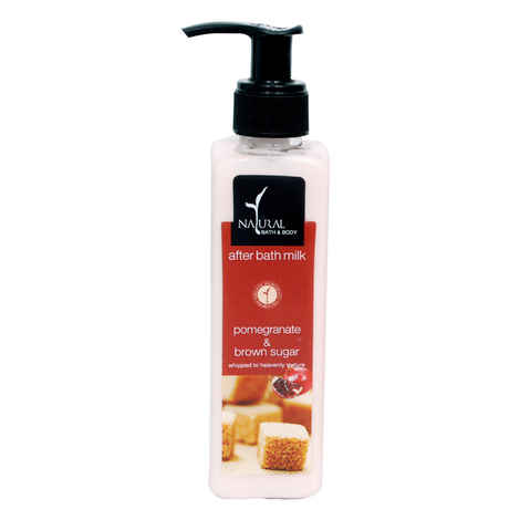 Buy Natural Bath & Body Pomegrenate & Brown Sugar After Bath Milk (200 ml) - Purplle