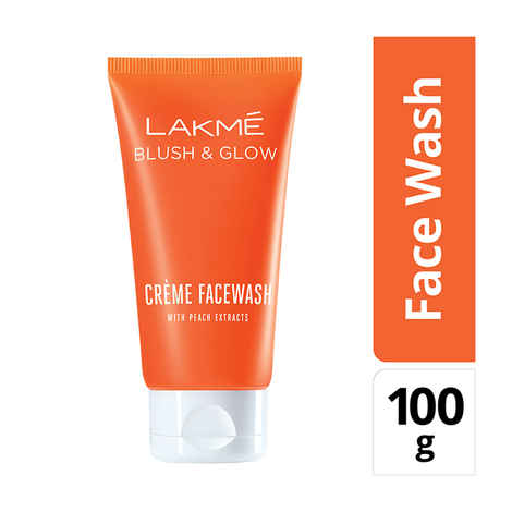 Buy Lakme Peach Creme Face Wash (100 g) - Purplle
