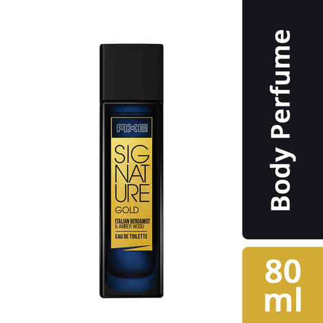 Buy AXE Signature Gold Italian Bergamot & Amber Wood Perfume (80 ml) - Purplle