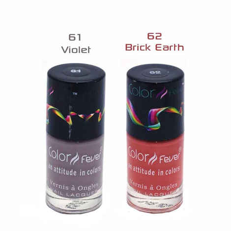 Buy Color Fever Nail Gloss Nude Collection Violet Red (18 ml) - Purplle
