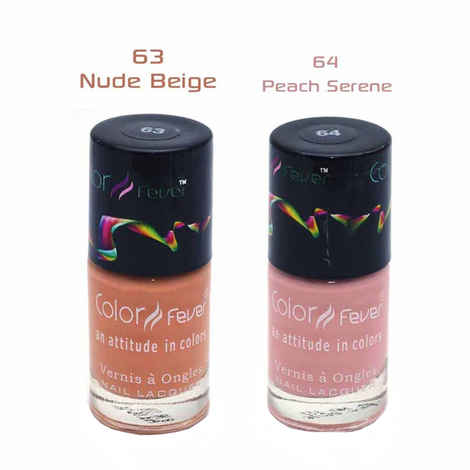Buy Color Fever Nail Gloss Nude Collection Nude Peach (18 ml) - Purplle