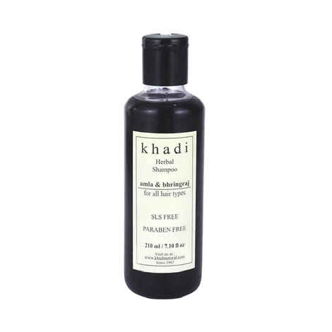 Buy Khadi Sls Free Amla Bhringraj Herbal Shampoo 210 ml - Purplle
