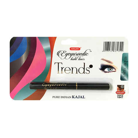 Buy K-Veda Eyeyurvedic Kohl Liner Calm Aqua Pure Indian Kajal (0.25 g) - Purplle