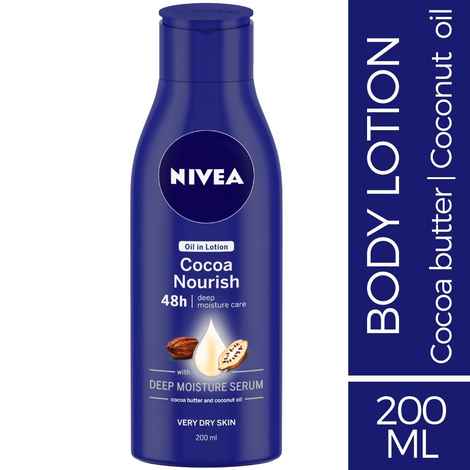 Buy NIVEA Body Lotion, Oil in Lotion Cocoa Nourish, For Very Dry Skin, 200ml - Purplle