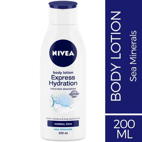 Buy NIVEA Body Lotion, Express Hydration, For Normal Skin, 200ml - Purplle