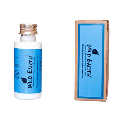 Buy Wild Earth Moisturising Saffron & Almond  Body Lotion (100ml) - Purplle