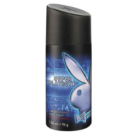 Buy Playboy Super Men Deodorant Body Spray For Men (150 ml) - Purplle