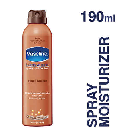 Buy Vaseline Intensive Care Cocoa Radiant Spray Moisturiser (190 ml) - Purplle