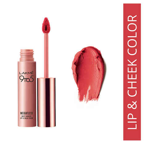 Buy Lakme 9 to 5 Weightless Mousse Lip & Cheek Color Pink Plush (9 g) - Purplle