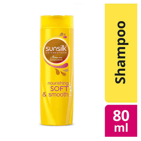 Buy Sunsilk Nourishing Soft & Smooth Shampoo (80 ml) - Purplle