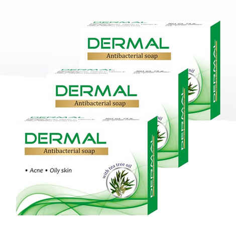 Buy Biotrex Dermal Antibacterial Soap (Pack Of 3) - Purplle