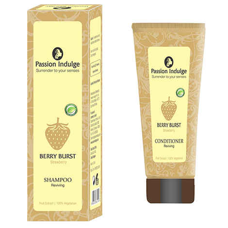 Buy Passion Indulge Reviving Berry Burst Shampoo & Conditioner For All Hair Types (200 ml + 100 ml) - Purplle