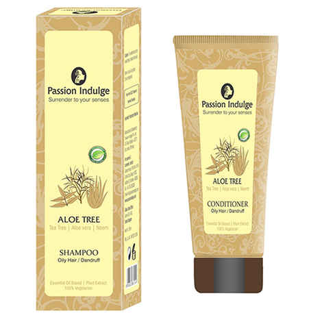 Buy Passion Indulge Aloe Tree Shampoo & Conditioner For Oily Hair (200 ml + 100 ml) - Purplle