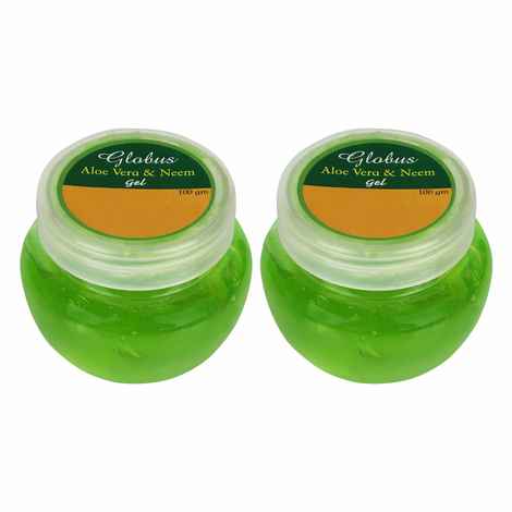 Buy Globus Aloe Vera & Neem Face Gel 100 gms (Pack of 2) - Purplle