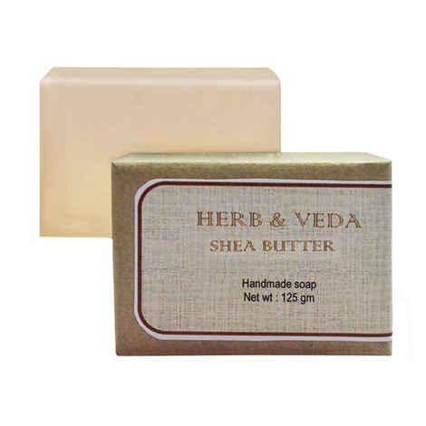 Buy Herb & Veda Shea Butter Bathing Bar (125 g) - Purplle