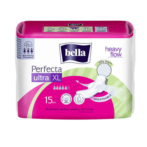 Bella Perfecta Ultra Xl Heavy Flow Ultrathin Sanitary Napkins 15 Pcs