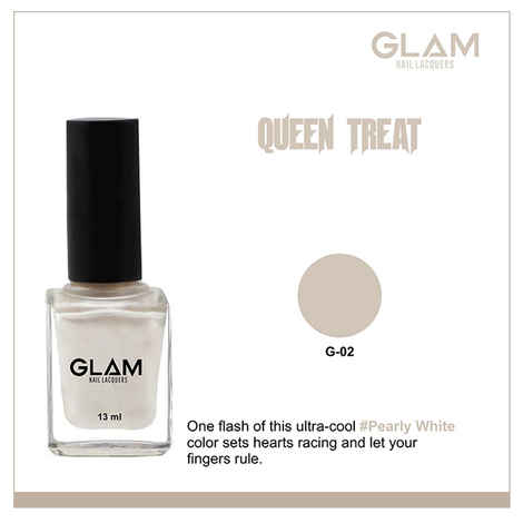 Buy GLAM Nail Lacquers Queen Treat (G - 2) (13 ml) - Purplle