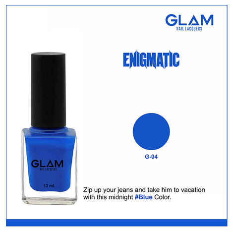 Buy GLAM Nail Lacquers Enigmatic (G - 4) (13 ml) - Purplle