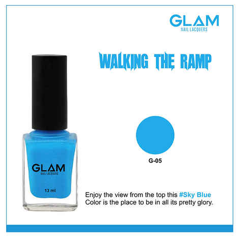 Buy GLAM Nail Lacquers Walking The Ramp (G - 5) (13 ml) - Purplle