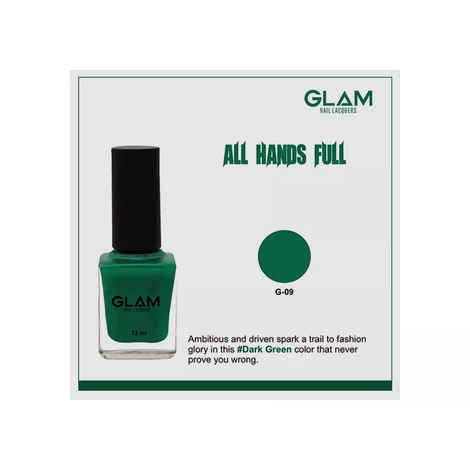 Buy GLAM Nail Lacquers All Hands Full (G - 9) (13 ml) - Purplle