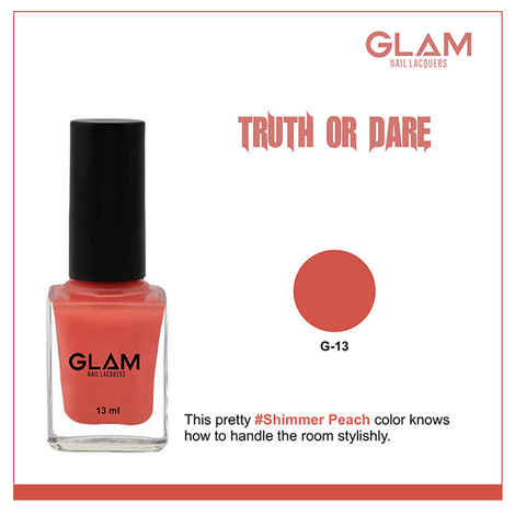 Buy GLAM Nail Lacquers Truth Or Dare (G -13) (13 ml) - Purplle