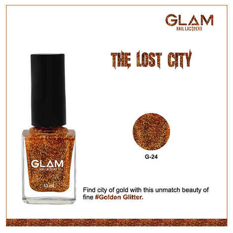 Buy GLAM Nail Lacquers The Lost City (G -24) (13 ml) - Purplle