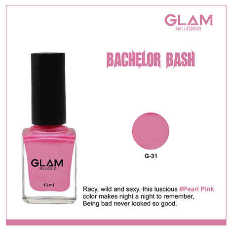 Buy GLAM Nail Lacquers Bachelor Bash (G -31) (13 ml) - Purplle
