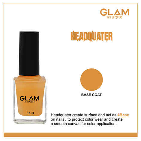 Buy GLAM Nail Lacquers Base Coat (13 ml) - Purplle