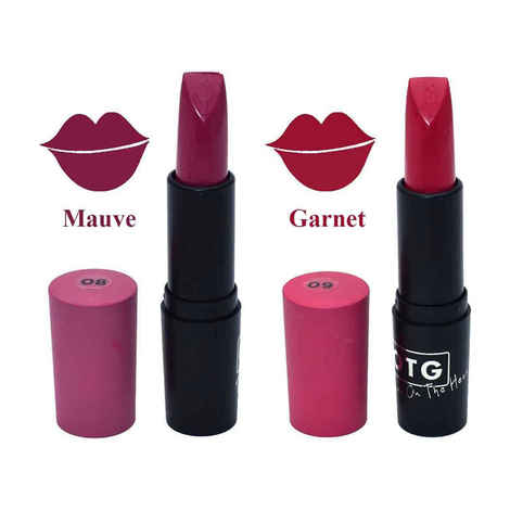 Buy OTG Rich Creme Matt Lipstick Garnet Mauve (Pack of 2) (8.4 g) - Purplle