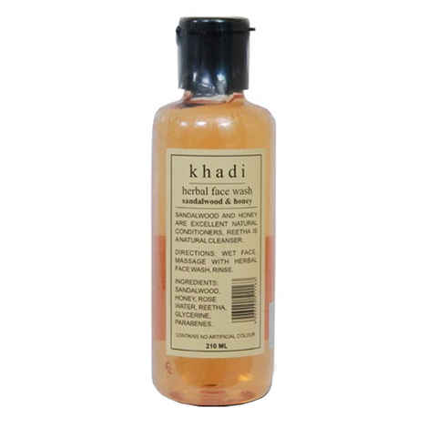 Buy khadi Herbal Face Wash Sandalwood Honey 210 ml - Purplle