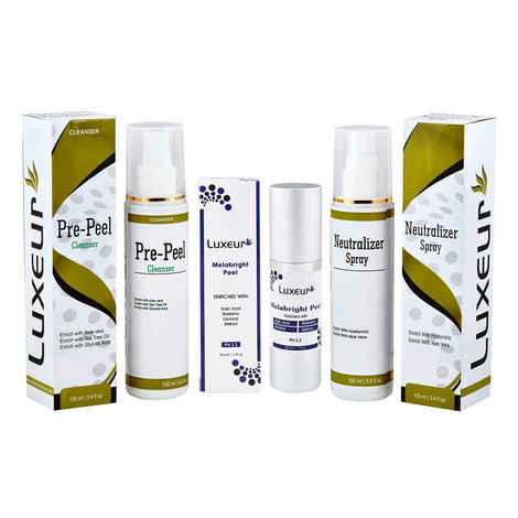 Buy Luxeur Melabright Peel Kit Pre-Peel Cleanser & Nautralizer Spray (230 ml) - Purplle