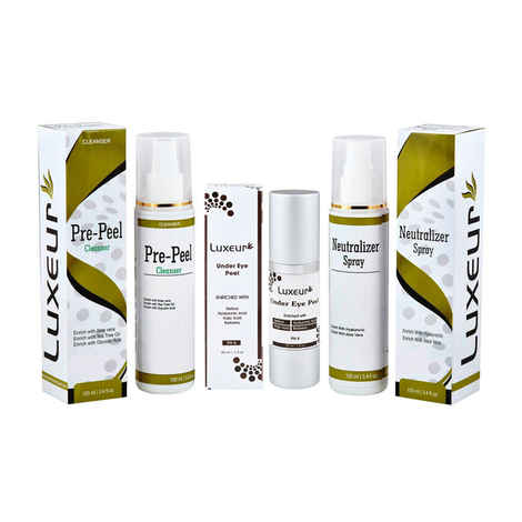 Buy Luxeur Under Eye Peel Kit Pre-Peel Cleanser & Nautralizer Spray (230 ml) - Purplle
