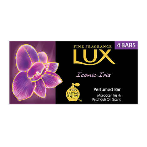 Buy Lux Iconic Iris Soap Bar (4 X 75 g) - Purplle