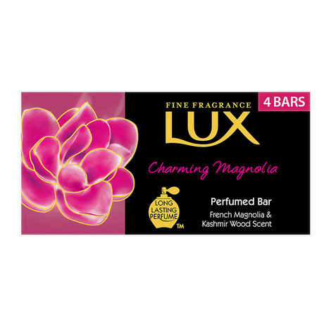 Buy LUX Charming Magnolia Soap Bar (4 x 75 g) - Purplle
