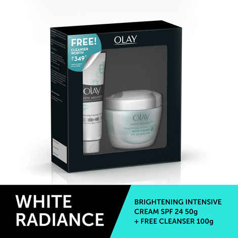 Buy Olay White Radiance Advanced Whitening Fairness Protective Skin Cream (50 g) + Foaming Cleanser (100 g) Combo Pack - Purplle