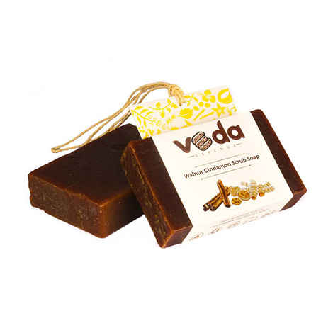 Buy Veda Essence Walnut Cinnamon Scrub Soap (125 g) - Purplle