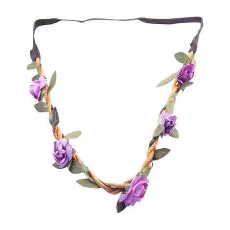 Buy Golden Peacock Purple Coloured Head Band - Purplle