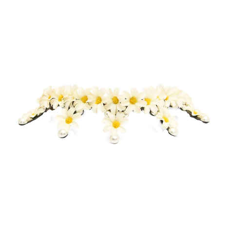 Buy Golden Peacock White Floral Shaped Gothic Head Band - Purplle