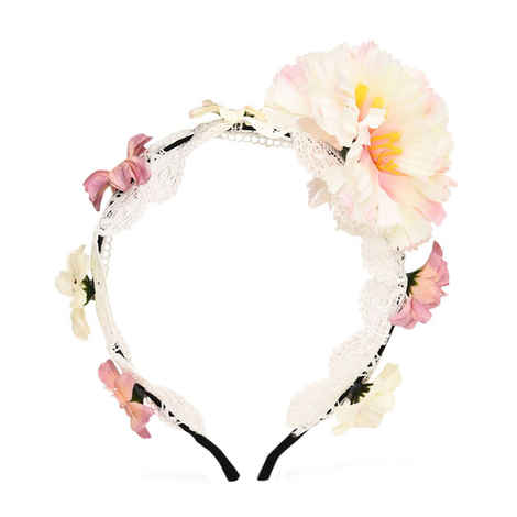 Buy Golden Peacock Lace Hair Band - Purplle