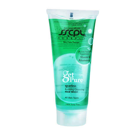 Buy SSCPL Herbals Sparino Neem Aloevera Face Wash (75 ml) - Purplle