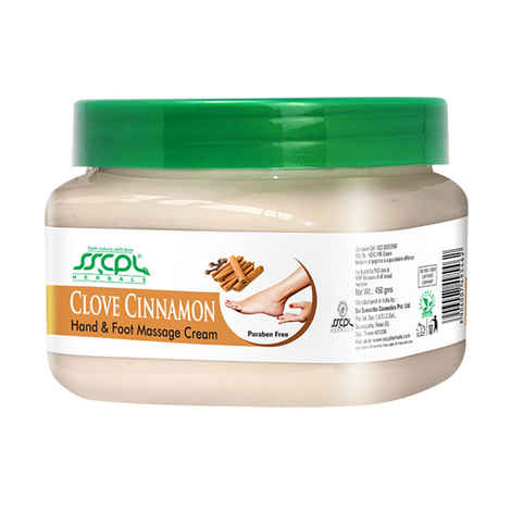 Buy SSCPL Herbals Clove Cinnamon Hand & Foot Massage Cream (450 g) - Purplle