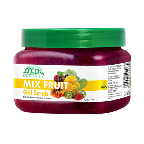 Buy SSCPL Herbals Mix Fruit Gel Scrub (450 g) - Purplle