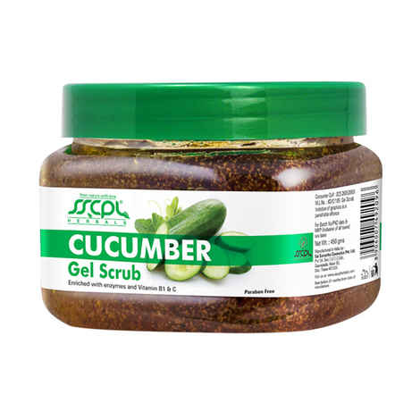 Buy SSCPL Herbals Cucumber Gel Scrub (450 g) - Purplle