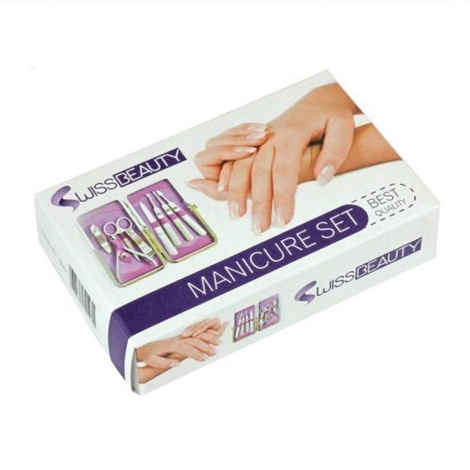 Buy Swiss Beauty Nail Clipper Stainless Steel 7 Piece Manicure Kit Set - Purplle