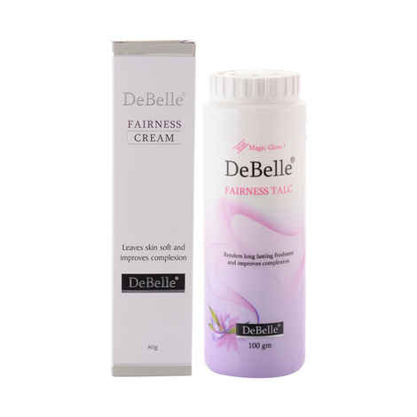 Buy DeBelle Fairness Combo of Fairness Cream (80 g) & Fairness Talc (100 g) - Purplle