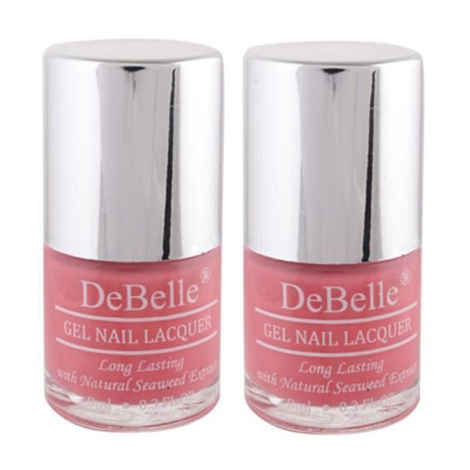 Buy DeBelle Gel Nail Lacquer Bebe' Kiss Combo Of 2 (8 ml Each) (Baby Pink) - Purplle